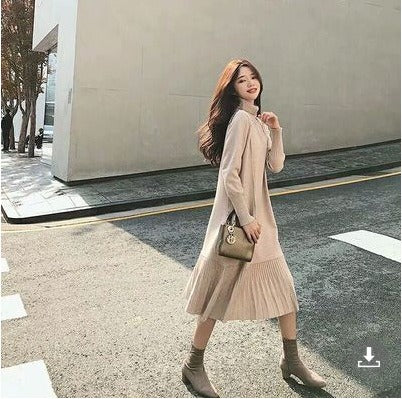 Turtleneck Sweater Long Sleeve Dress