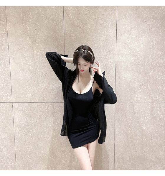 Korean Autumn New Arrival - Chic Bodycon Cami Dress