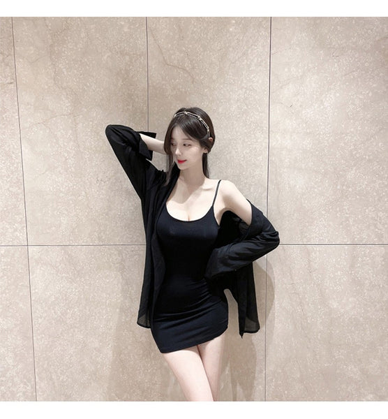 Korean Autumn New Arrival - Chic Bodycon Cami Dress