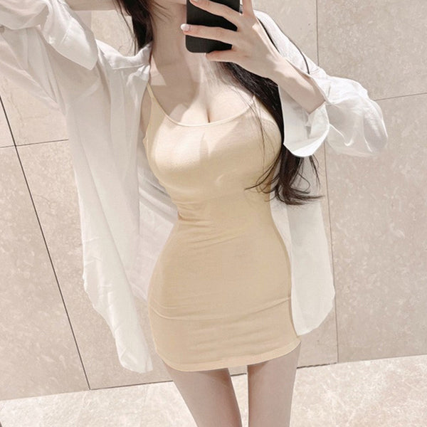 Korean Autumn New Arrival - Chic Bodycon Cami Dress