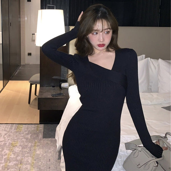 Long Sleeve Knit Dress