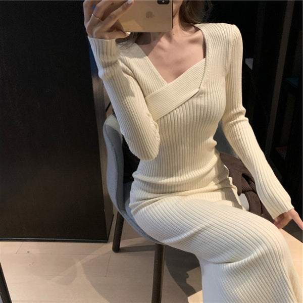 Long Sleeve Knit Dress