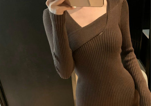 Long Sleeve Knit Dress